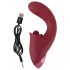 Javida - Vibrador 3 en 1 con lenguas (rojo)
