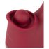 Javida - vibrador 3 en 1 con lengua - silicona roja