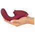 Javida - Vibrador 3 en 1 con lenguas (rojo)