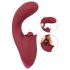 Javida - Vibrador 3 en 1 con lenguas (rojo)