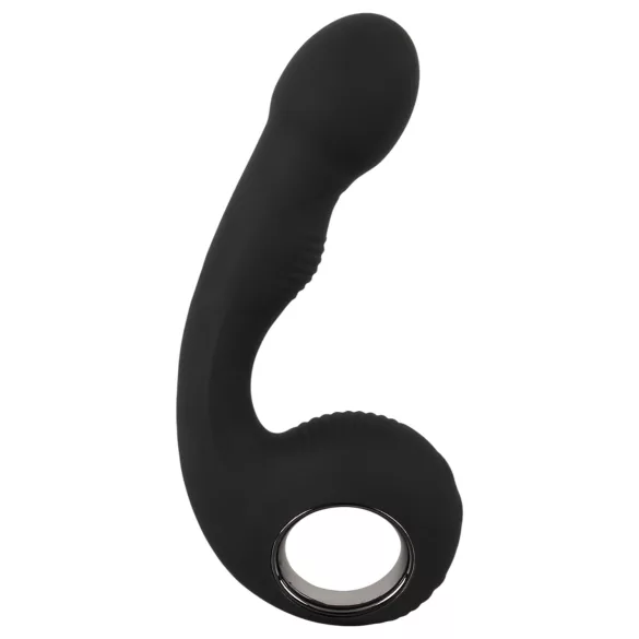 Black Velvets - Vibrador punto G y P - silicona negra