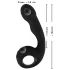 Black Velvets - Vibrador punto G y P - silicona negra