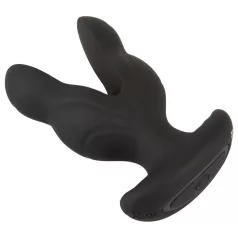 ANOS - consolador anal doble vibrador - silicona negra