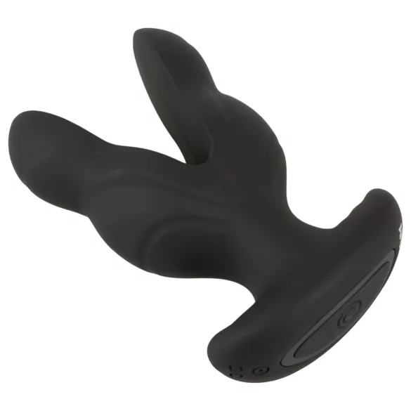 ANOS - consolador anal doble vibrador - silicona negra