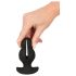 ANOS - Vibrador anal doble (negro)