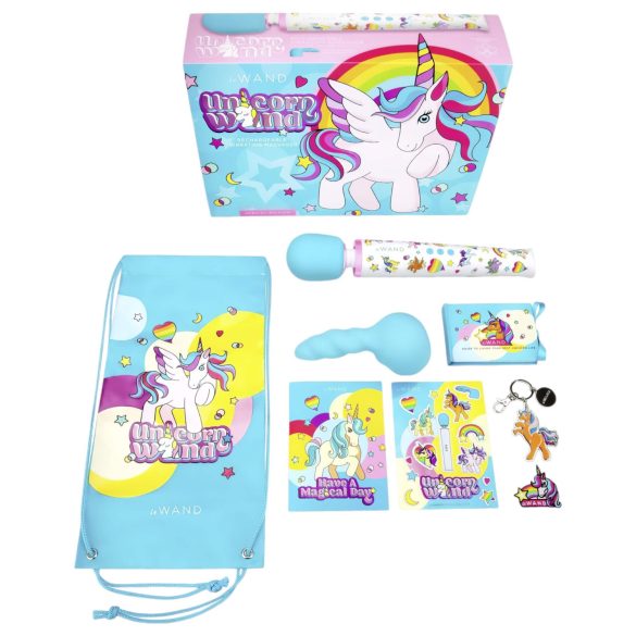Le Wand Unicorn - set de masajeador vibrador (arcoíris)