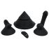 Cowgirl Cono - Máquina de placer con varios accesorios (negro)