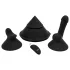 The Cowgirl Cone - máquina sexual premium controlada por app - con 2 accesorios intercambiables, 20 modos de vibración (negro)