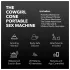 The Cowgirl Cone - máquina sexual premium controlada por app - con 2 accesorios intercambiables, 20 modos de vibración (negro)