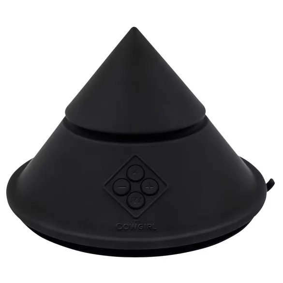The Cowgirl Cone - máquina sexual premium controlada por app - con 2 accesorios intercambiables, 20 modos de vibración (negro)