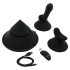 Cowgirl Cono - Máquina de placer con varios accesorios (negro)