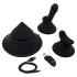 The Cowgirl Cone - máquina sexual premium controlada por app - con 2 accesorios intercambiables, 20 modos de vibración (negro)