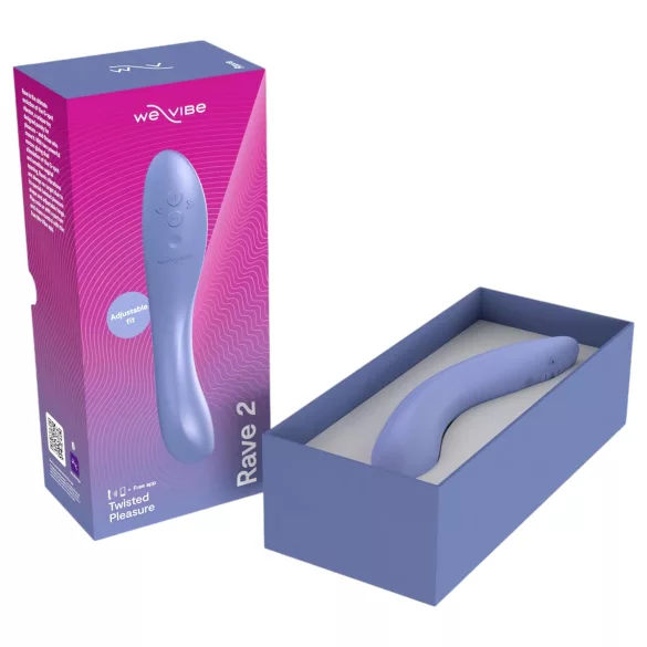 We-Vibe Rave 2 - Vibrador de punto G controlado por app (azul)