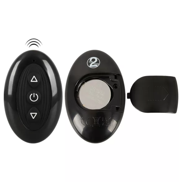 Couples Choice - anillo vibrador para pareja multifunción - silicona negra