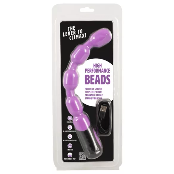You2Toys - vibrador punto G y próstata con perlas - silicona lila
