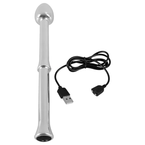 Rebel - vibrador prostático metálico (plateado)