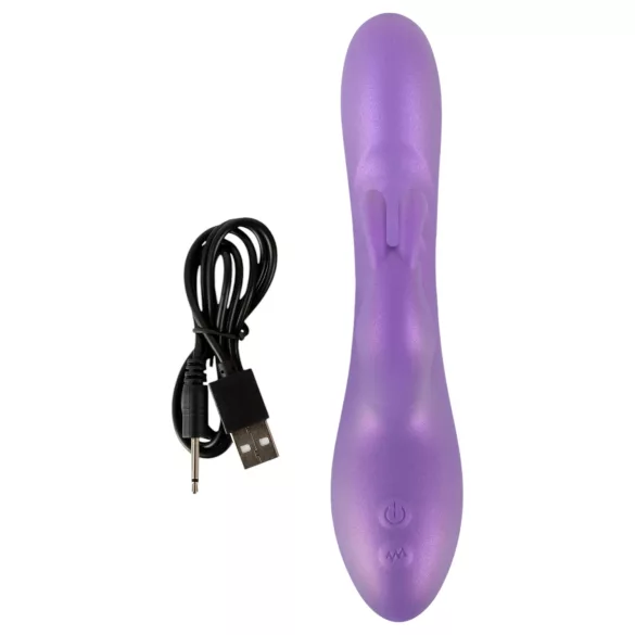 Smile - vibrador con estimulador de clítoris - silicona - lila