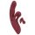 Javida 2 Funciones Conejito - Vibrador recargable con estimulador (rojo)