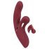 Javida 2 Funciones Conejito - Vibrador recargable con estimulador (rojo)