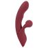 Javida 2 Funciones Conejito - Vibrador recargable con estimulador (rojo)