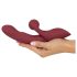 Javida 2 Funciones Conejito - Vibrador recargable con estimulador (rojo)