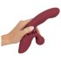 Javida 2 Funciones Conejito - Vibrador recargable con estimulador (rojo)