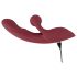 Javida 2 Funciones Conejito - Vibrador recargable con estimulador (rojo)