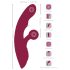 Javida 2 Funciones Conejito - Vibrador recargable con estimulador (rojo)