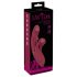 Javida 2 Funciones Conejito - Vibrador recargable con estimulador (rojo)
