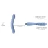 Svakom Ava Neo - Vibrador con movimiento de empuje controlado por app (azul)