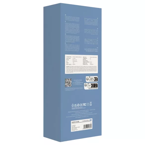 Svakom Ava Neo - Vibrador con movimiento de empuje controlado por app (azul)