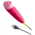 ROMP Shine X - succionador de clítoris recargable con ondas - silicona rosa