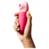 ROMP Shine X - succionador de clítoris recargable con ondas - silicona rosa