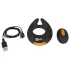 Rebel - anillo para pene vibrador y estimulador testicular - silicona negra