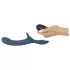 You2Toys - arnés con vibrador ajustable - silicona negro y azul