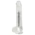 Crystal - Consolador con ventosa (transparente)