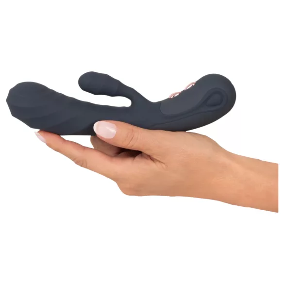 You2Toys - Oh! Rabbit vibrador con brazo para el clítoris (negro)