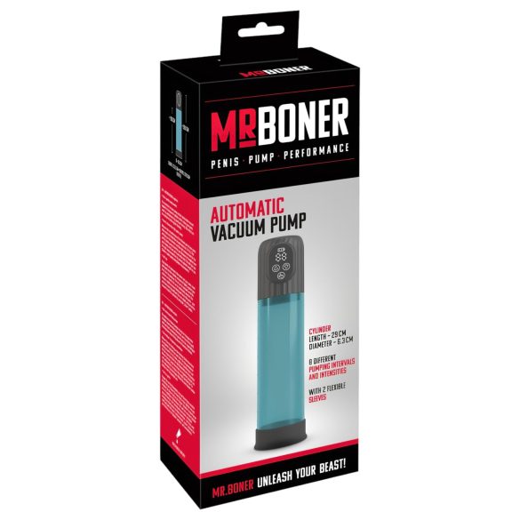 Mister Boner - bomba de vacío automática para pene - azul