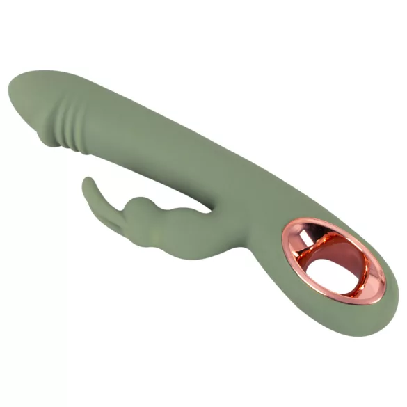 You2Toys - vibrador con estimulador de clítoris - silicona verde