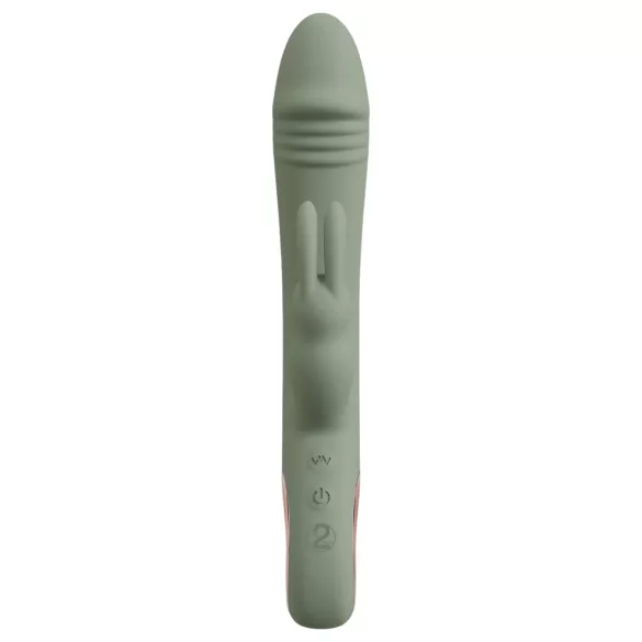 You2Toys - vibrador con estimulador de clítoris - silicona verde