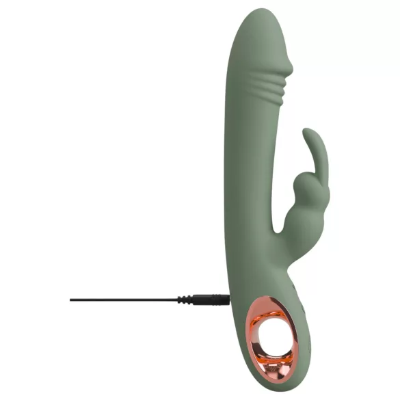 You2Toys - vibrador con estimulador de clítoris - silicona verde