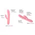 Svakom Mora Neo - Vibrador con brazo para el clítoris con cuentas controlado por app (rosa)
