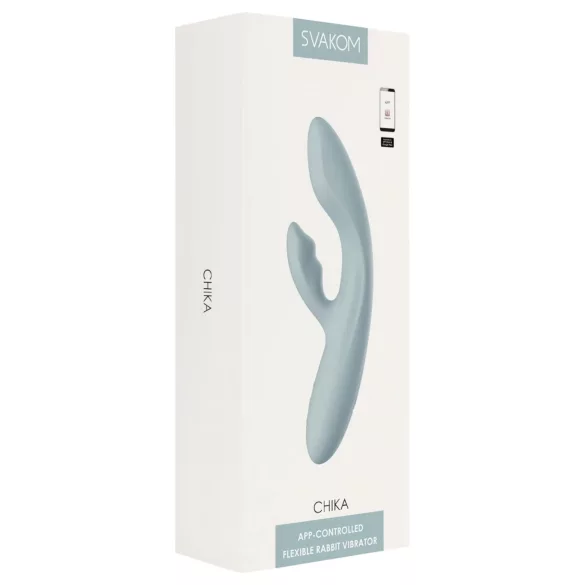 Svakom Chika - Vibrador con brazo para el clítoris controlado por app (gris)