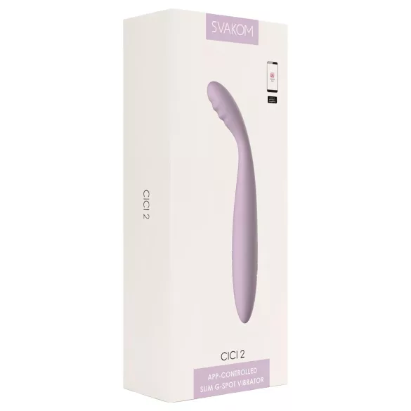 Svakom Cici 2 - vibrador punto G inteligente - silicona lila