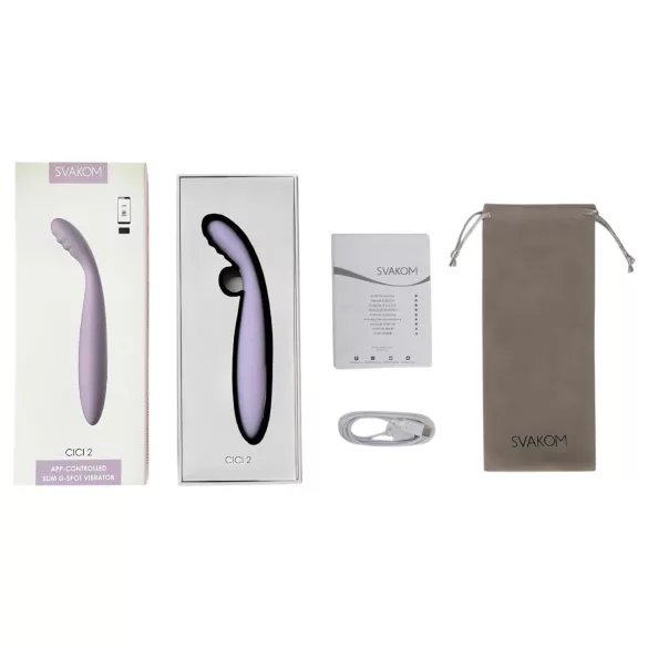 Svakom Cici 2 - vibrador punto G inteligente - silicona lila