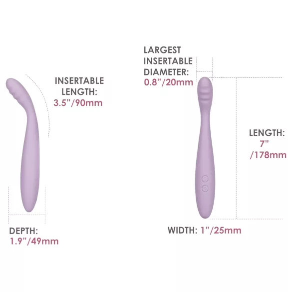 Svakom Cici 2 - vibrador punto G inteligente - silicona lila