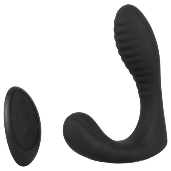 Intense - vibrador de próstata con mando a distancia (negro)