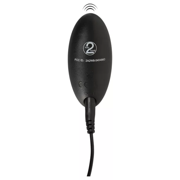 You2Toys - huevo vibrador remoto - silicona negra