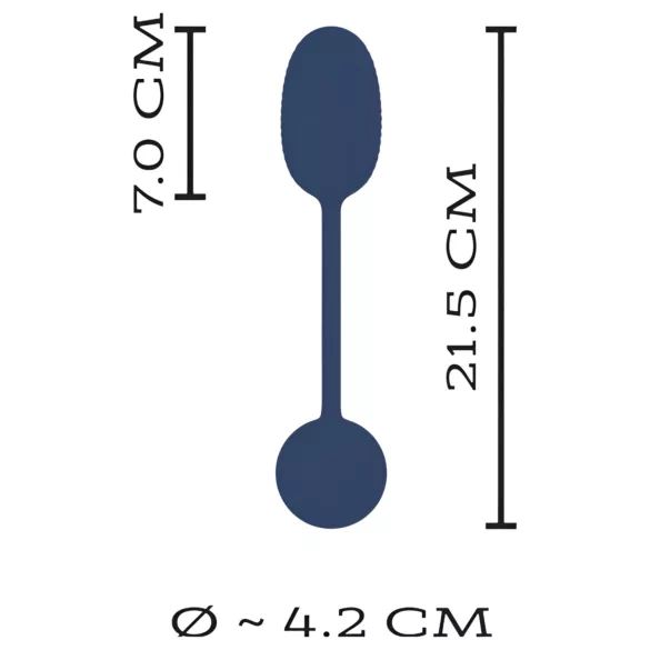 You2Toys - huevo vibrador remoto - silicona negra