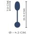 You2Toys Intense RC - huevo vibrador (negro)